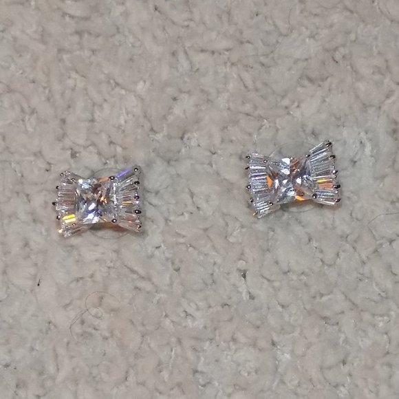 Kate Spade Diamond-Like Bow Stud Earrings